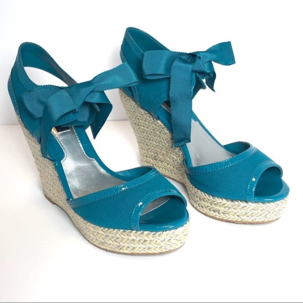 White House Black Market Peep Toe Wedge - BRAND NEW